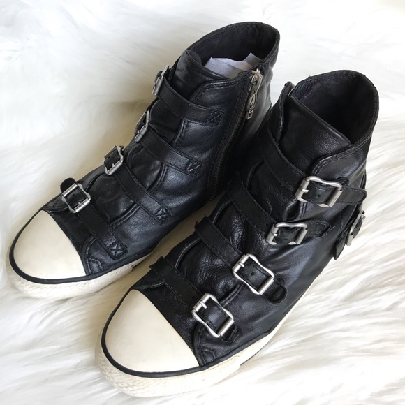 ♥️SOLD♥️ ASH Virgin Leather Hi-Top Sneakers - Picture 6 of 8